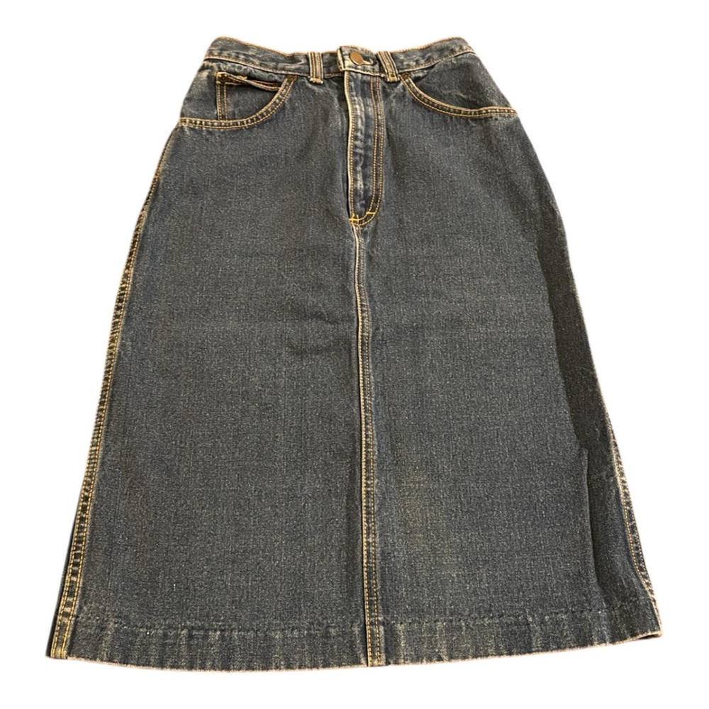 Vintage Cheryl Tiegs Denim Midi Women’s Skirt Size 4